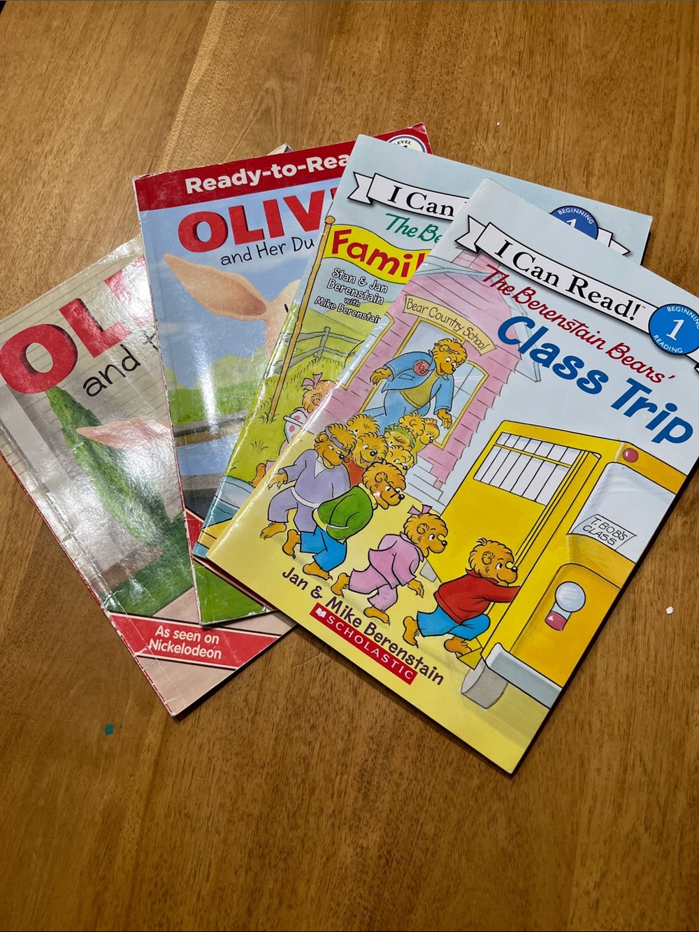 Olivia M Kids Book Set with Yellow & Red Covers